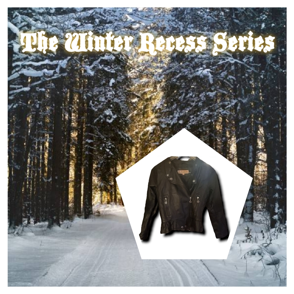 The Winter Recess Series: Urban Republic Ruffled Leather Jacket | Size Large